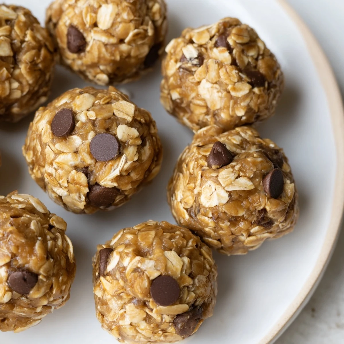 Enjoy the texture: creamy peanut butter mingling with oats in these wholesome no-bake energy balls.