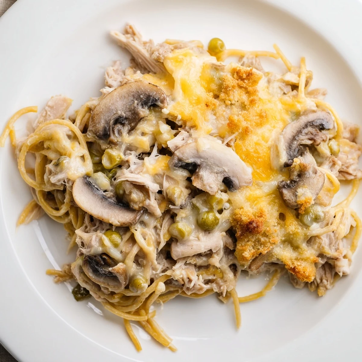 This creamy Turkey Tetrazzini features tender turkey and pasta in a rich, flavorful sauce, baked perfectly.