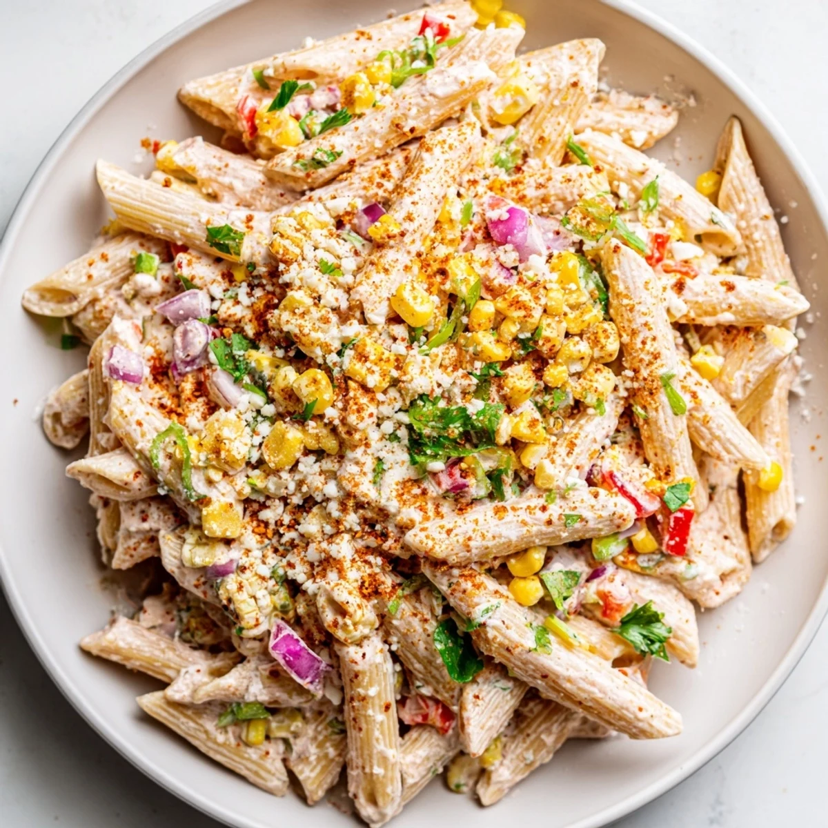 Mexican street corn pasta