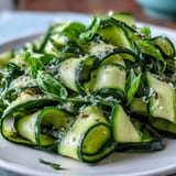 Elegant Shaved Zucchini Ribbon Salad with Parmesan; perfect for a light summer lunch.