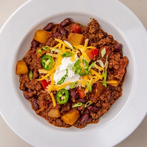 Simple Hearty Chili Meal