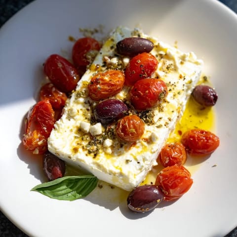 Baked Feta Pasta Olives