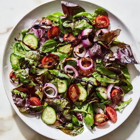 Quick Balsamic Vinegar Salad