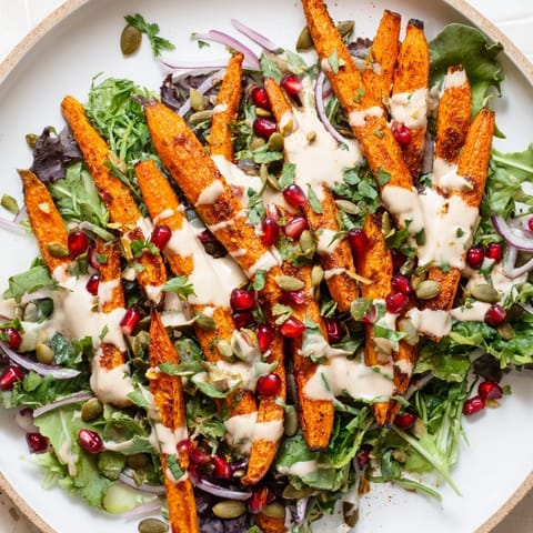 Roasted Carrot Salad Tahini