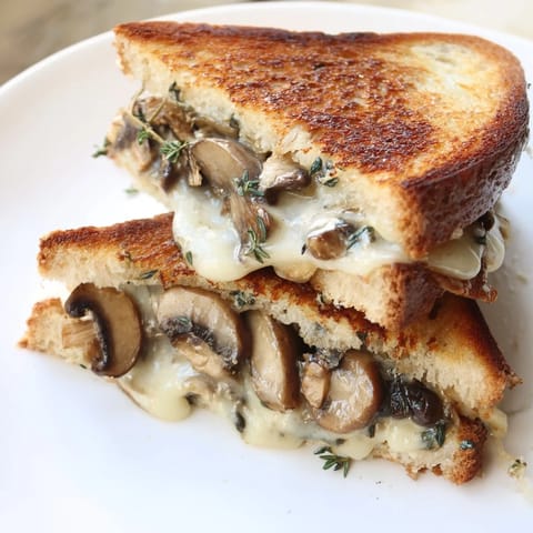 Creamy Mushroom Grilled Cheese