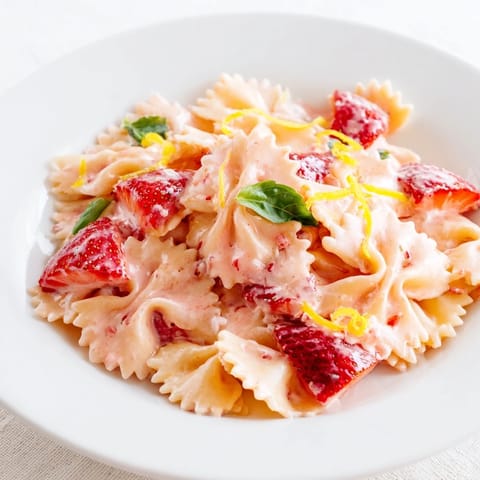 Strawberry Sour Cream Pasta