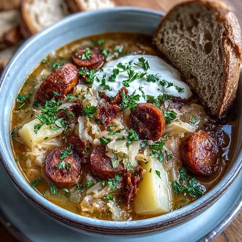 Tangy Sauerkraut Soup
