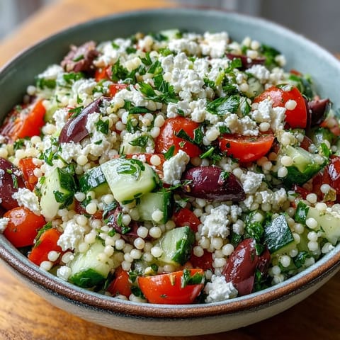 Mediterranean Pearl Couscous Salad