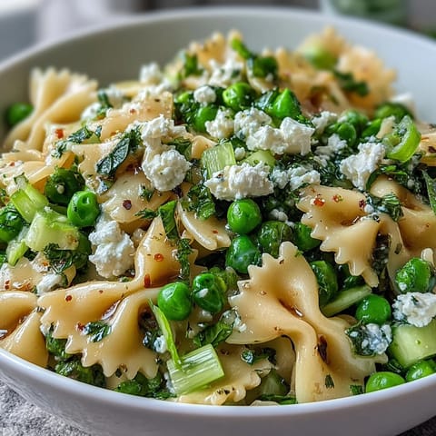 Fresh Spring Pea Mint Pasta