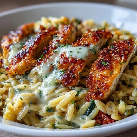 Boursin Orzo Chicken Veggies