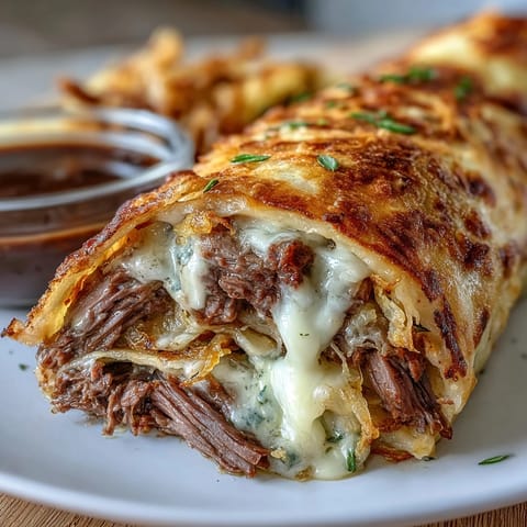 French Dip Tortilla Roll Ups