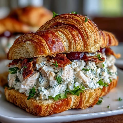 Picnic Chicken Salad Croissants