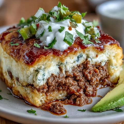Low-carb cloud bread taco shells cradle seasoned taco meat and zesty pico de gallo, offering a healthy twist on classic tacos.  