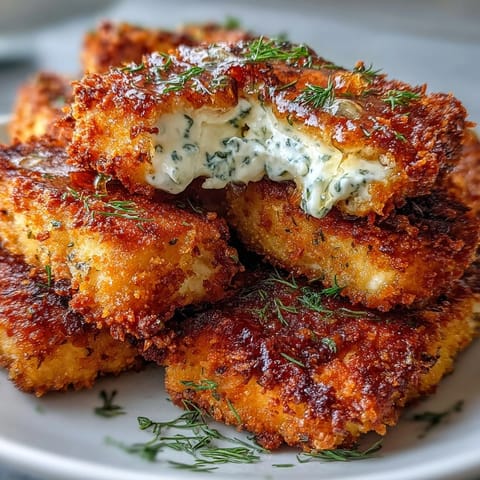 Crispy breaded feta cheese served warm with fresh herbs and a sweet honey drizzle.