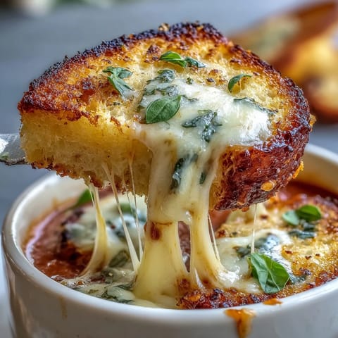 Golden mini grilled cheese dippers ready to plunge into rich tomato soup.