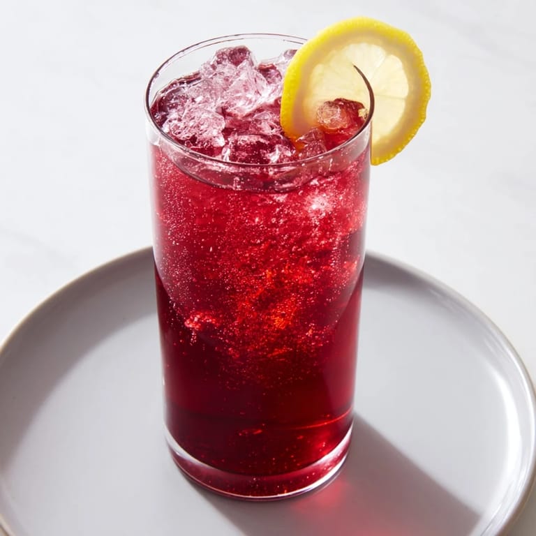 Refreshing Sleepy Girl Mocktail in a glass, featuring tart cherry juice and ice.