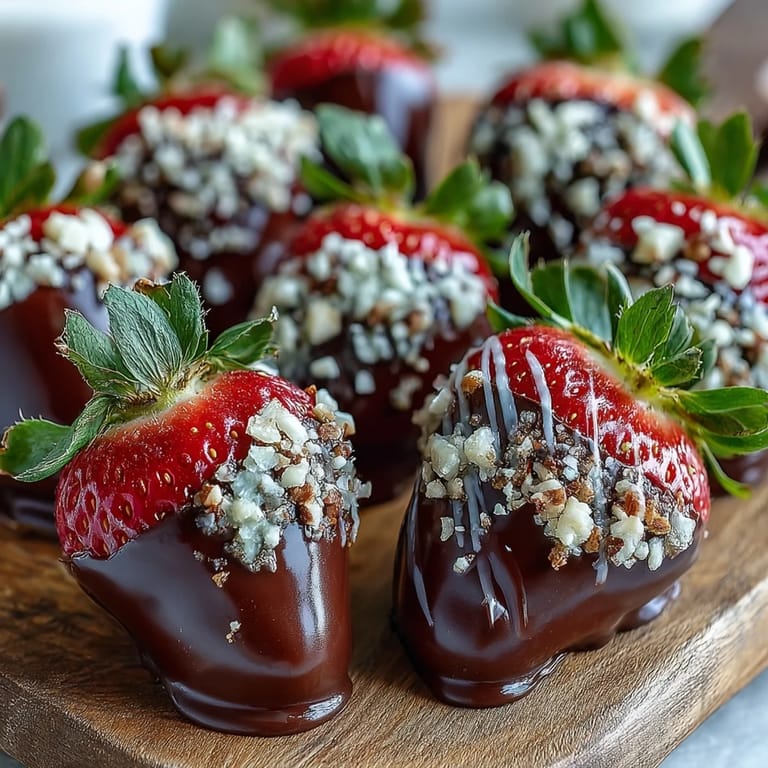 Homemade chocolate-covered strawberries with stems, ready for a romantic date night dessert platter.