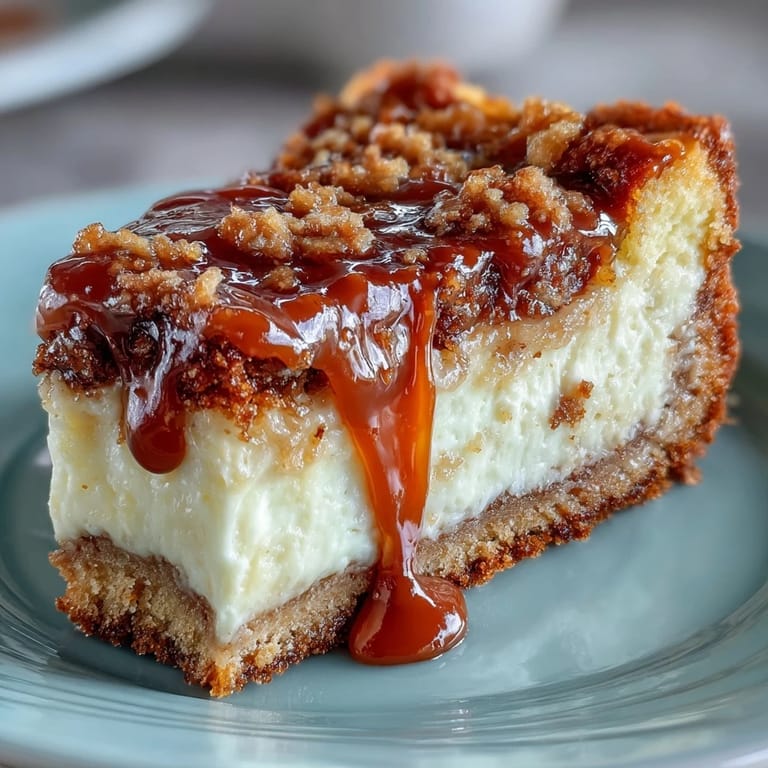 Warm Caramel Cream Cheese Bread loaf cooling on a wire rack, drizzled with caramel sauce and perfect for breakfast or dessert.