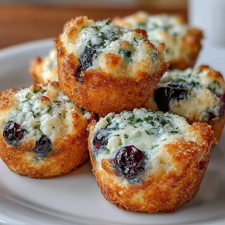Wholesome cottage cheese blueberry bites made with rolled oats, lemon zest, and honey for a nutritious snack any time of day.