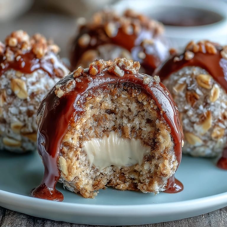 Bite-sized no-bake peanut butter oat treats, packed with oats, flaxseed, and a hint of coconut for texture.  
