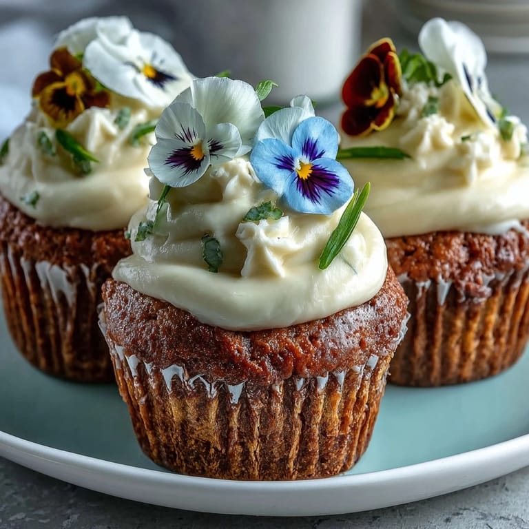 Baby in Bloom Cupcakes with Edible Flower Toppers: Moist vanilla cupcakes adorned with creamy frosting and vibrant edible blossoms, ideal for baby showers or spring gatherings.