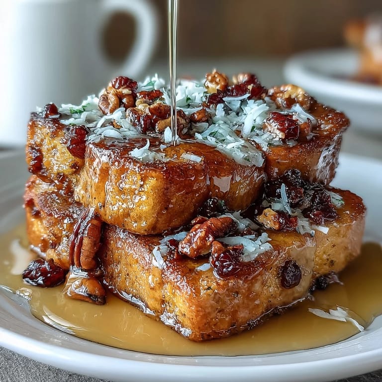 3. Comforting capirotada Mexicana featuring sweet piloncillo-soaked bread, melted cheese, and toasted almonds in a bubbling casserole.