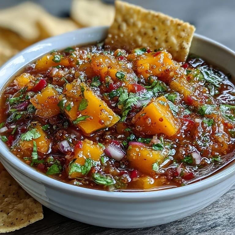 Fresh Mango Habanero Salsa bursting with tropical mango, zesty lime, and spicy habanero, ideal for tacos or grilled meats.