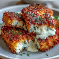 Golden panko-crusted feta baked until crispy and drizzled with honey for a perfect appetizer.