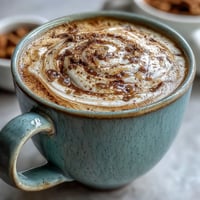 Ashwagandha Reishi Mushroom Latte: Warm, frothy vegan drink with natural sweetness.